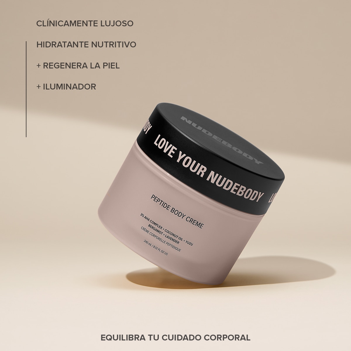 NUDEBODY PEPTIDE BODY CREME (CREMA HIDRATANTE PARA EL CUERPO)
